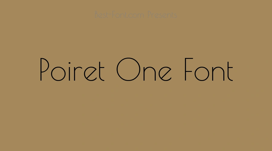 Poiret One Font