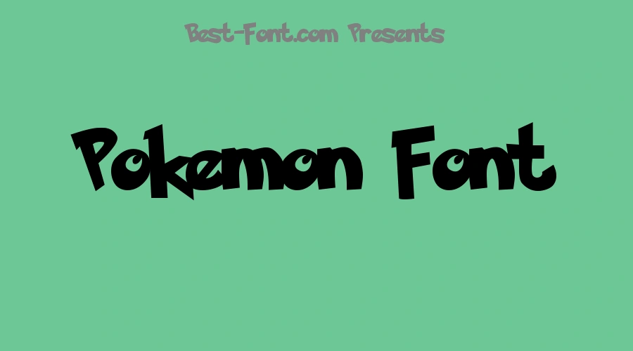 Pokemon Font