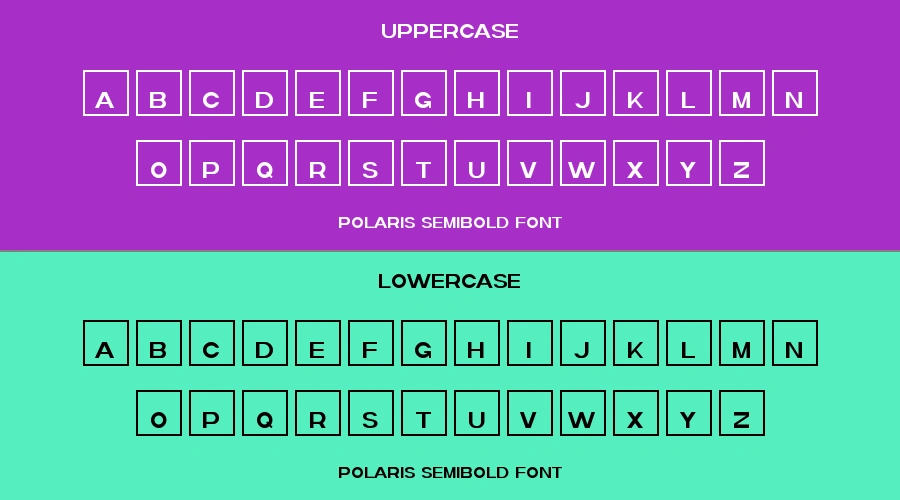 Polaris Semibold Font Preview