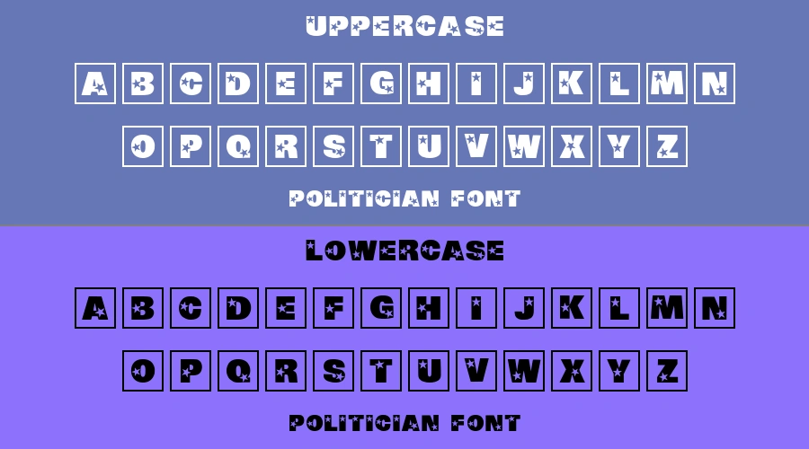 Politician Font Preview