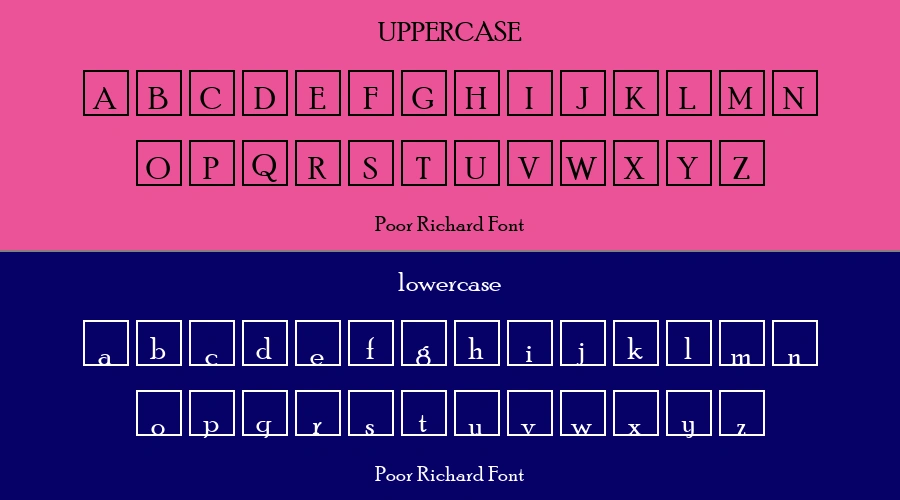 Poor Richard Font Preview