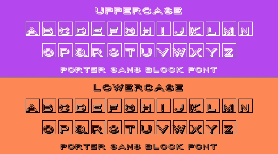 Porter Sans Block Font Preview