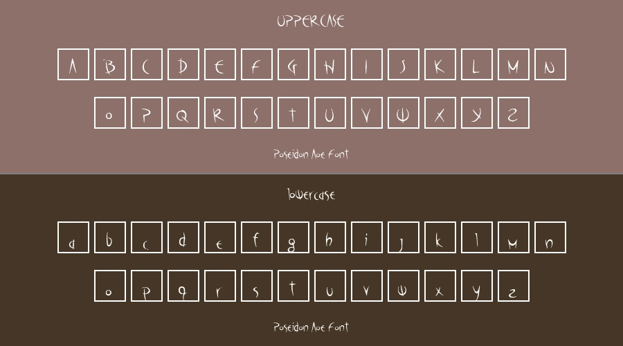 Poseidon Aoe Font Preview