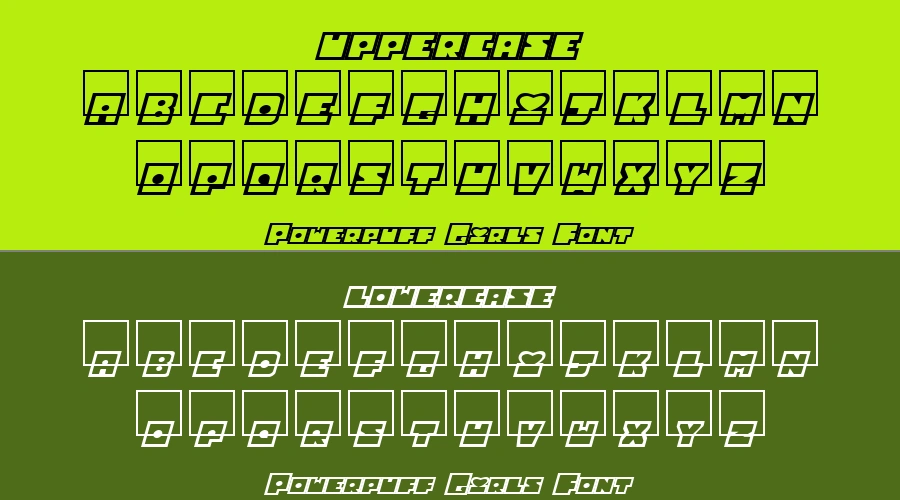 Powerpuff Girls Font Preview