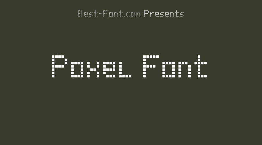 Poxel Font