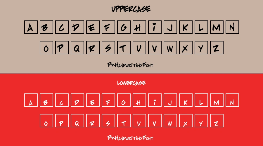 Pp Handwriting Font Preview