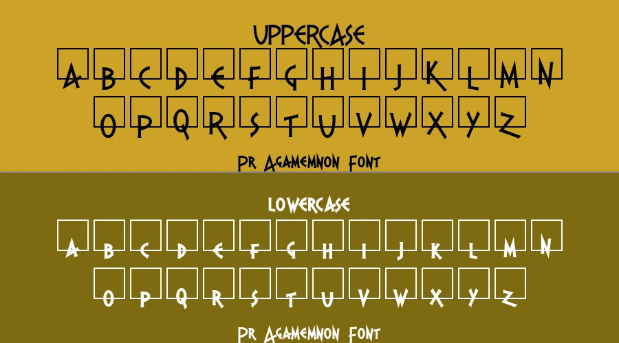 Pr Agamemnon Font Preview