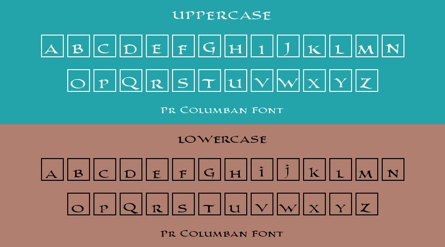 Pr Columban Font Preview