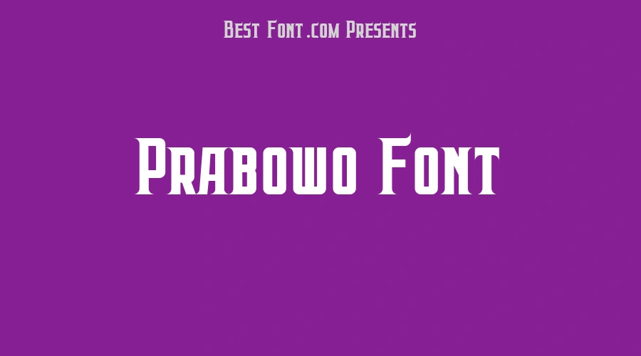 Prabowo Font
