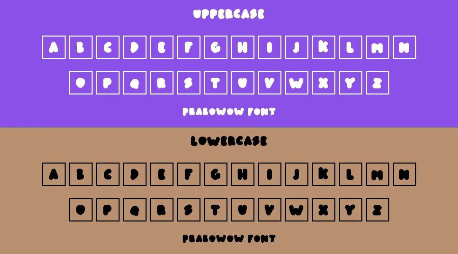 Prabowow Font Preview