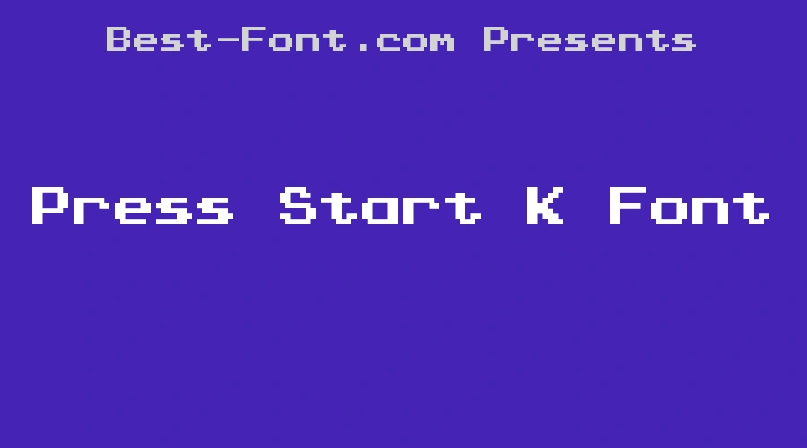 Press Start K Font