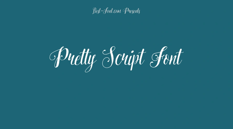 Pretty Script Font
