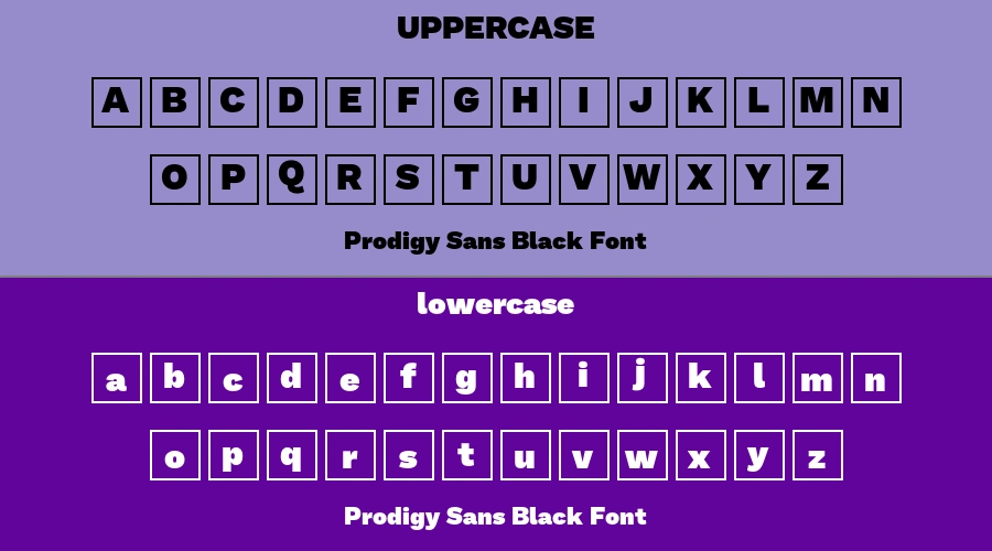 Prodigy Sans Black Font Preview