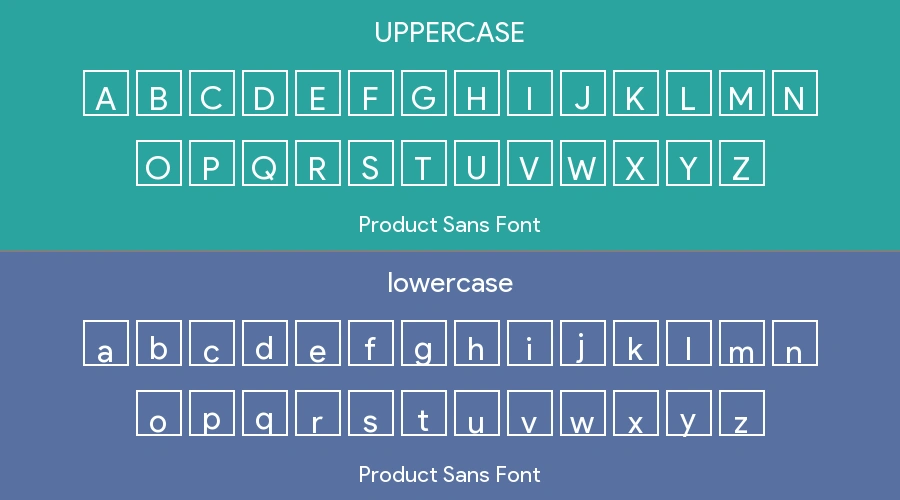 Product Sans Font Preview