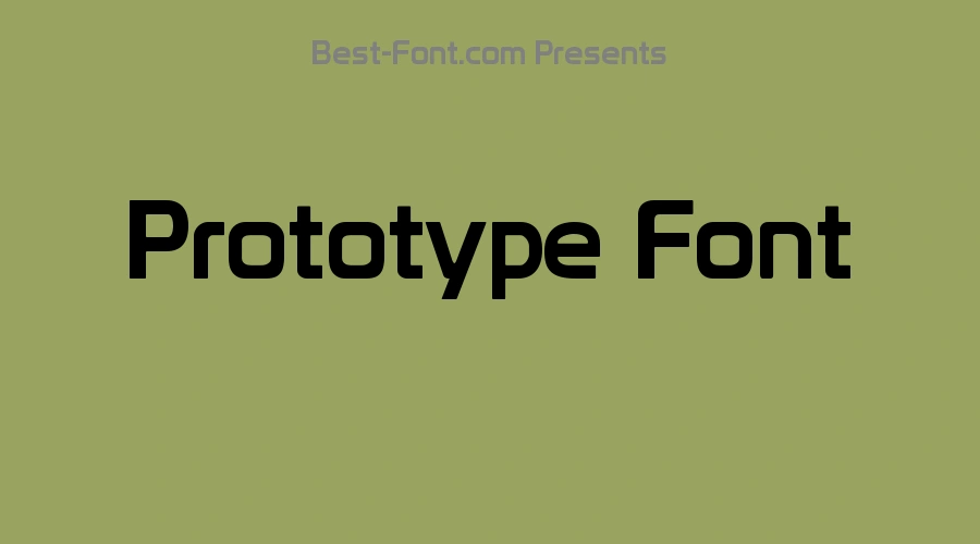 Prototype Font
