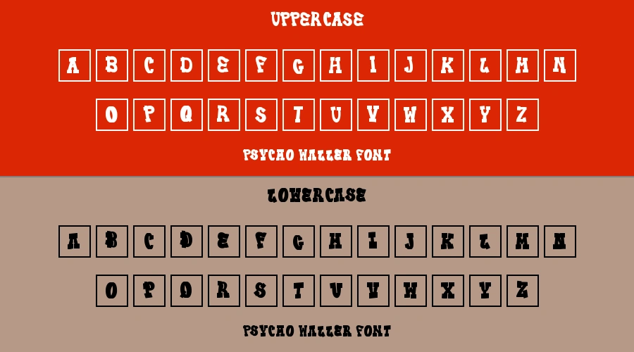 Psycho Waller Font Preview