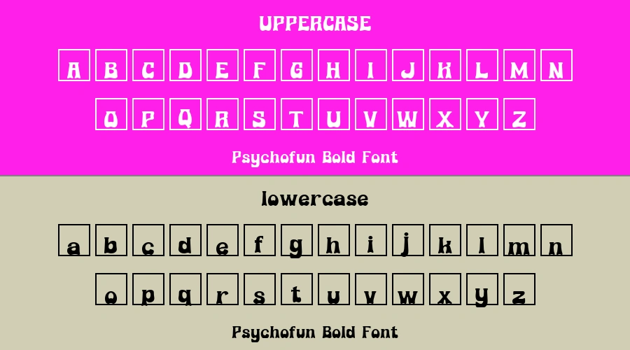 Psychofun Bold Font Preview