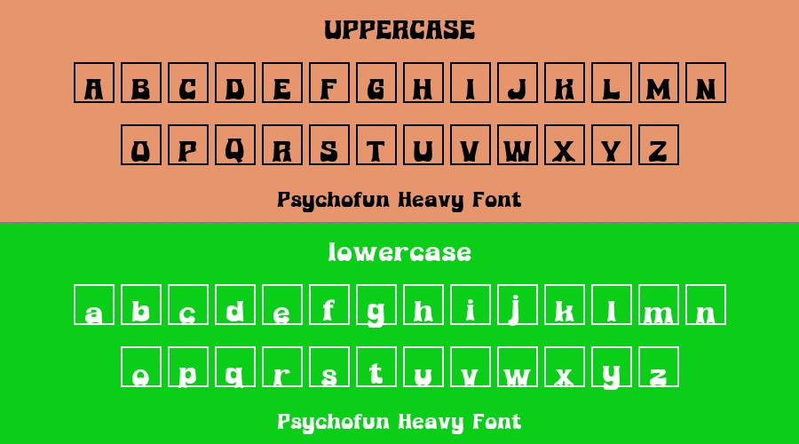 Psychofun Heavy Font Preview