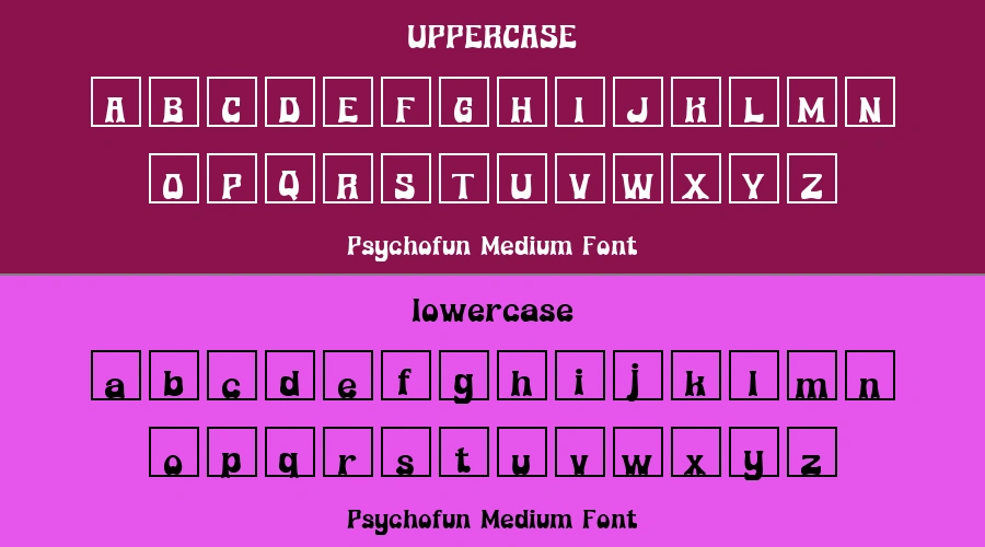Psychofun Medium Font Preview