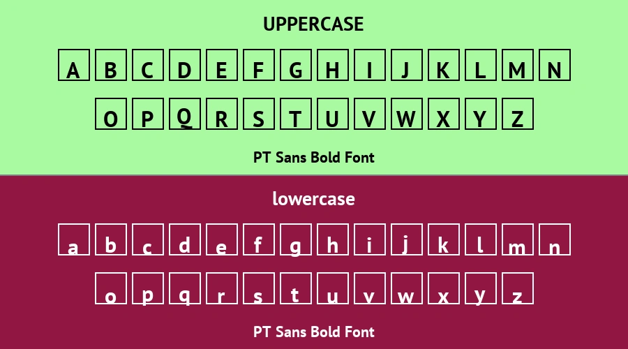 PT Sans Bold Font Preview