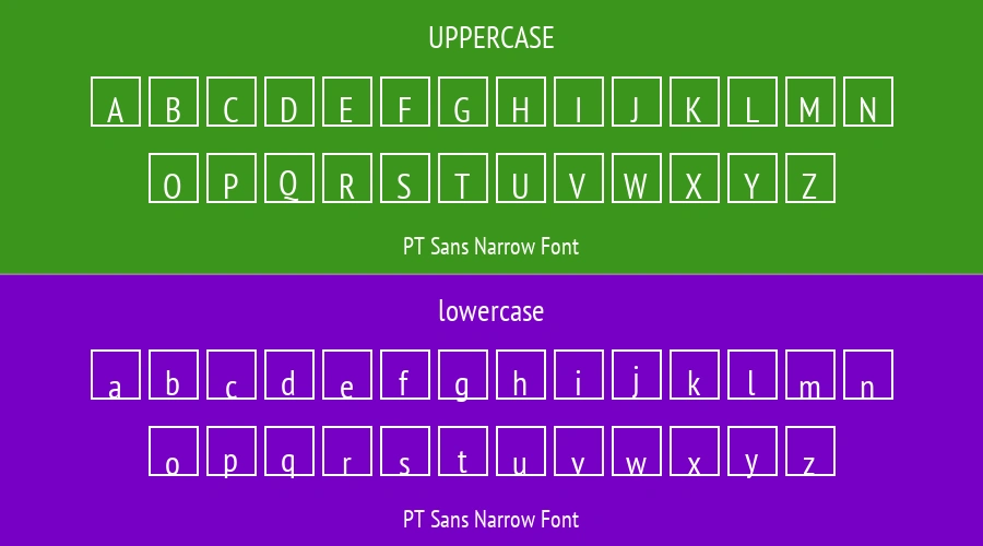 PT Sans Narrow Font Preview