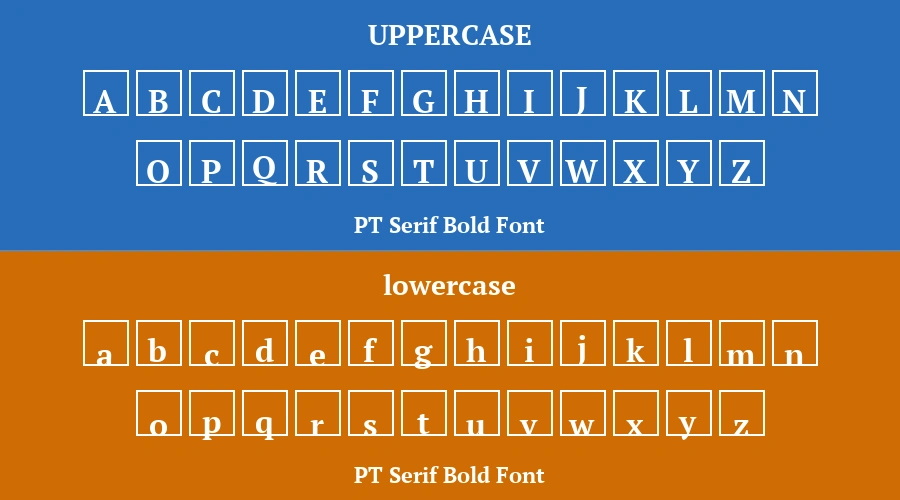 PT Serif Bold Font Preview