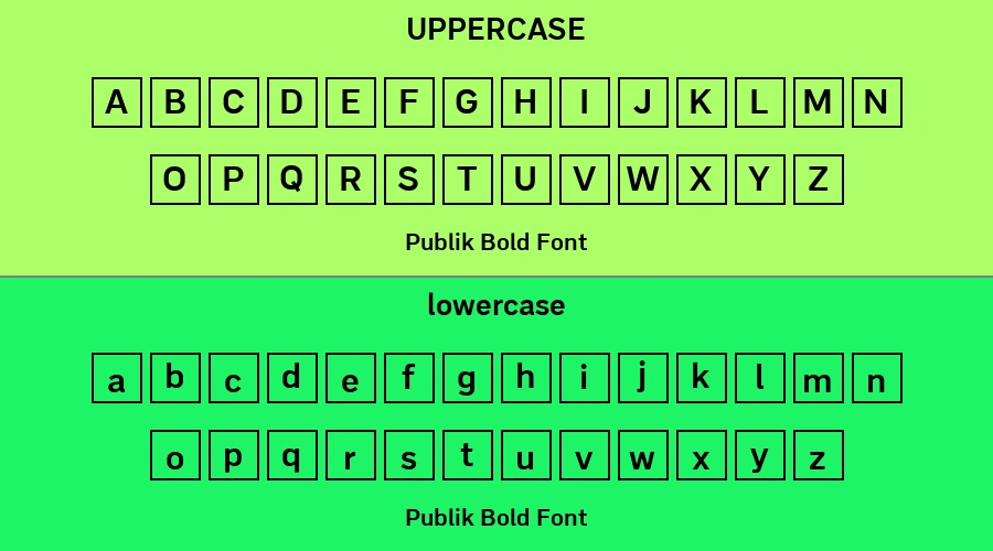 Publik Bold Font Preview