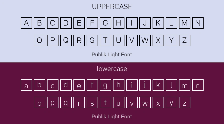 Publik Light Font Preview