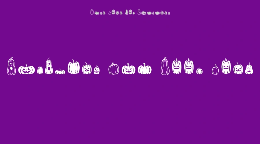 Pumpkins Are Cool Font
