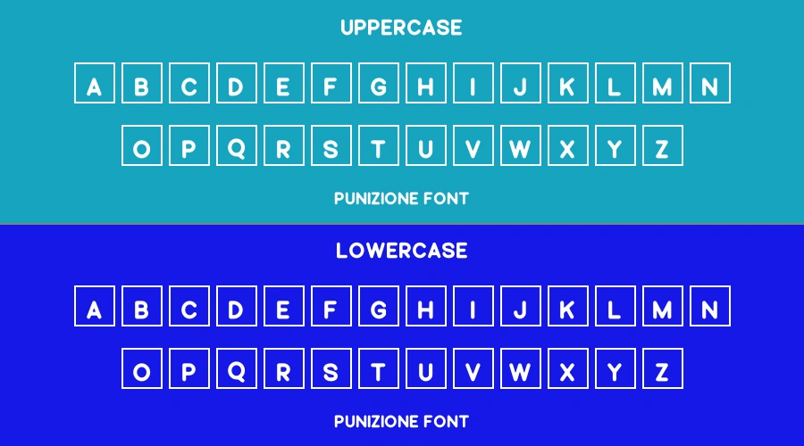 Punizione Font Preview