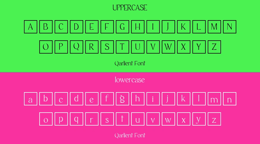 Qarlient Font Preview