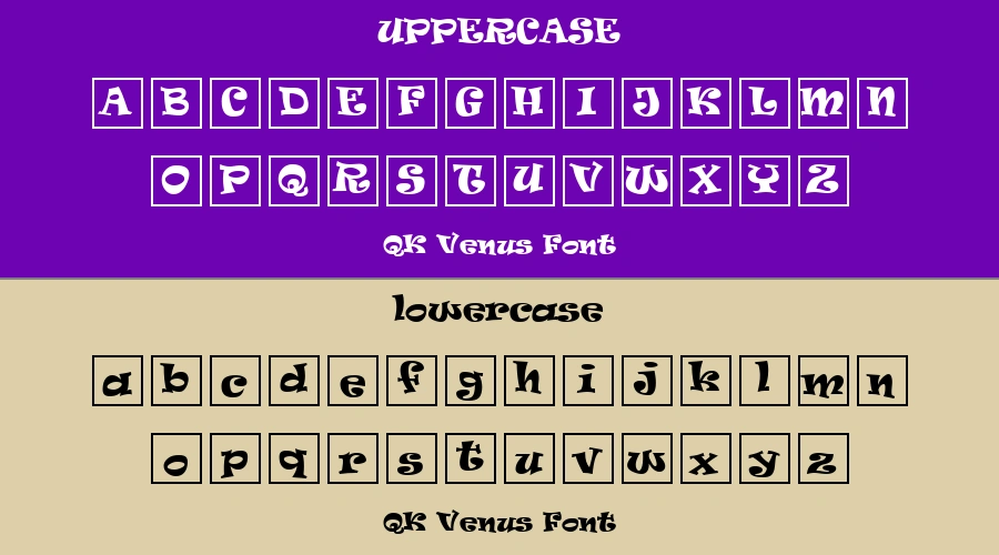QK Venus Font Preview