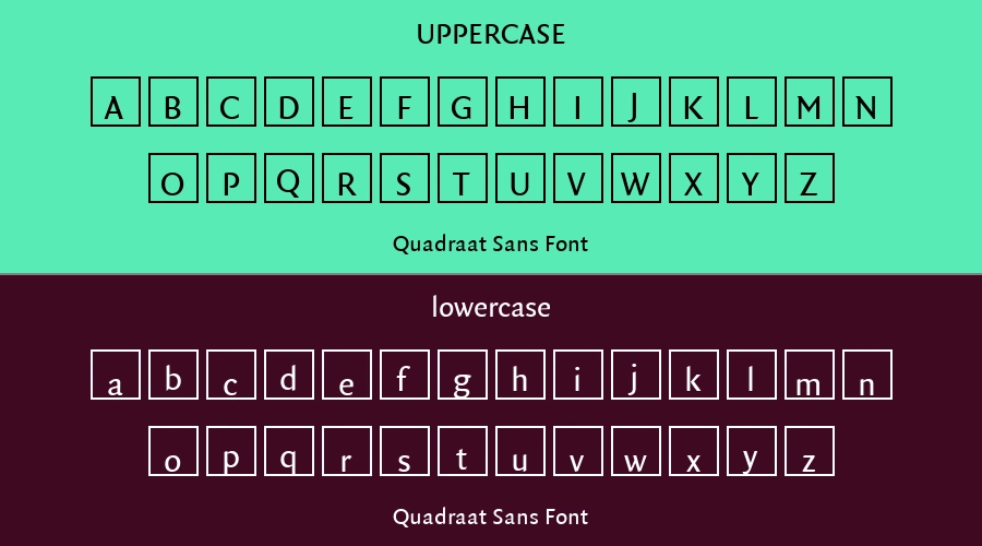 Quadraat Sans Font Preview