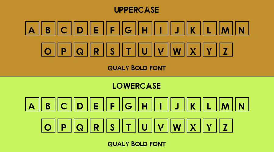 Qualy Bold Font Preview