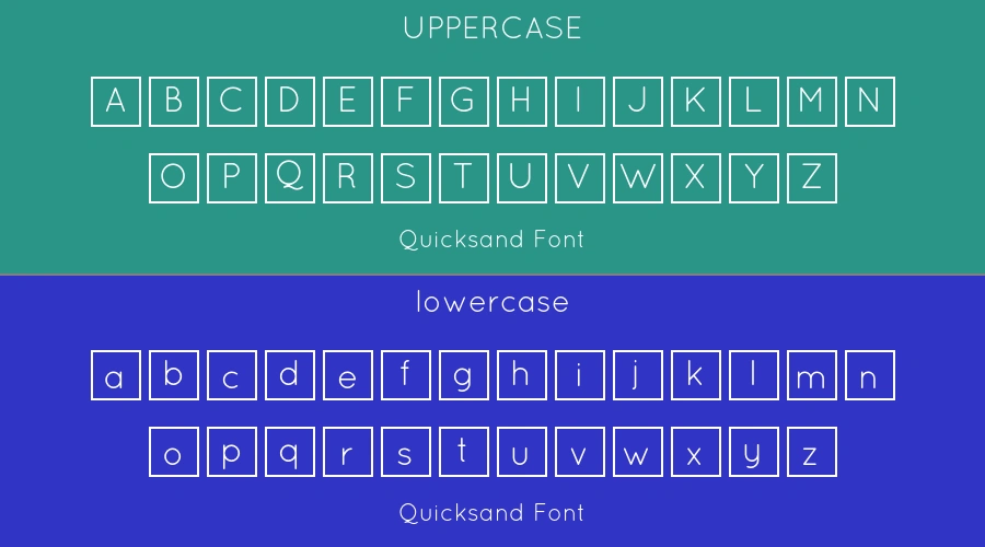 Quicksand Font Preview
