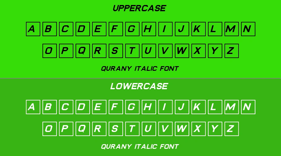 Qurany Italic Font Preview