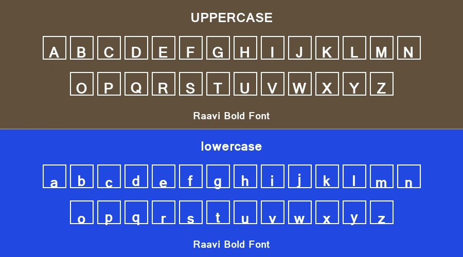 Raavi Bold Font Preview