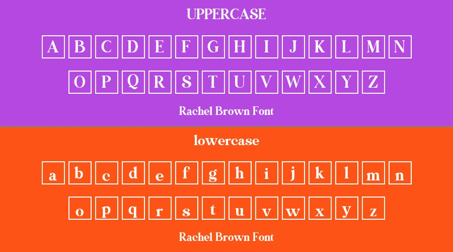Rachel Brown Font Preview