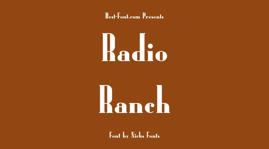 Radio Ranch Font