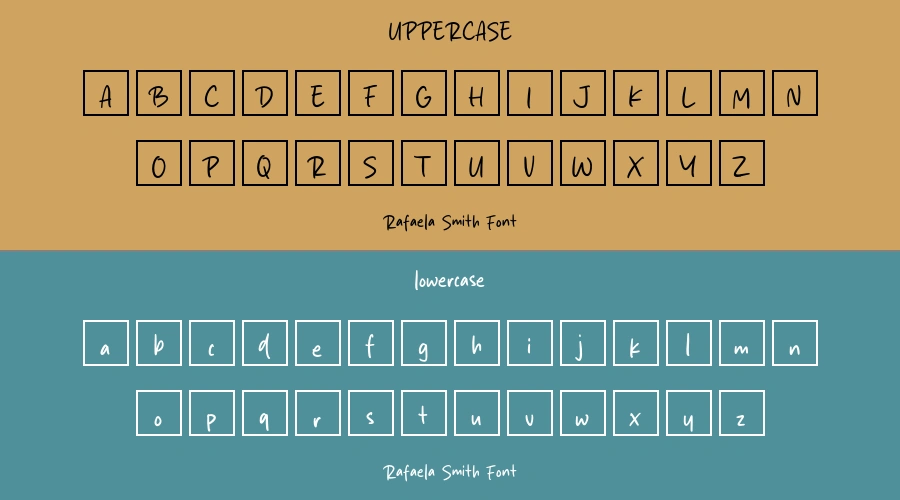 Rafaela Smith Font Preview
