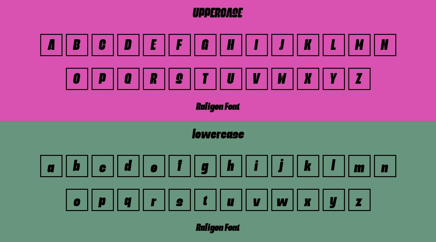 Rafigen Font Preview