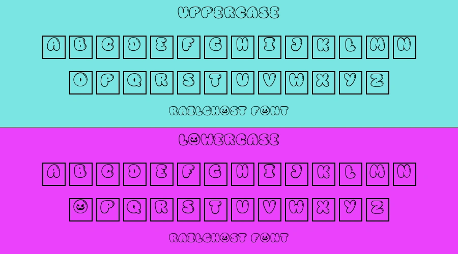 Railghost Font Preview