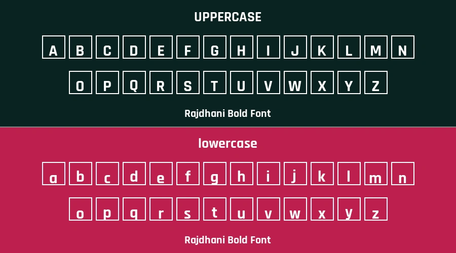 Rajdhani Bold Font Preview