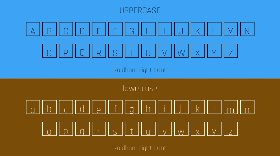 Rajdhani Light Font Preview