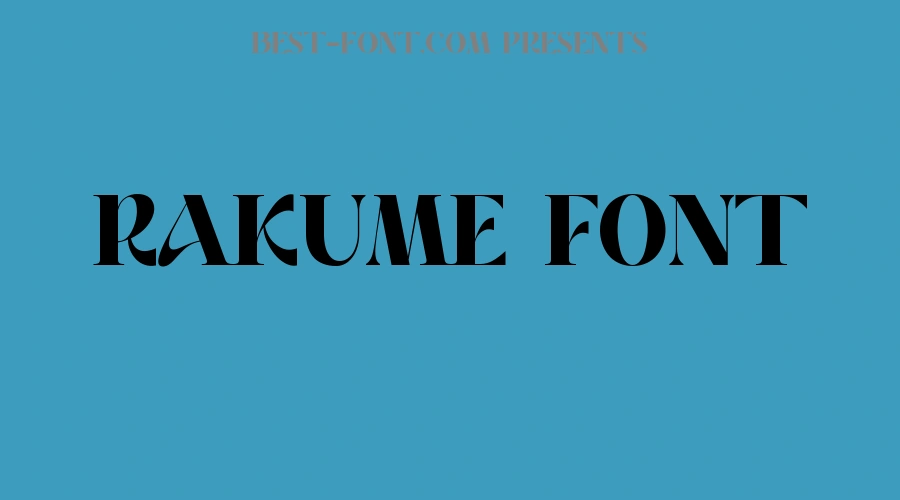 Rakume Font