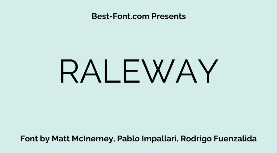 Raleway Font