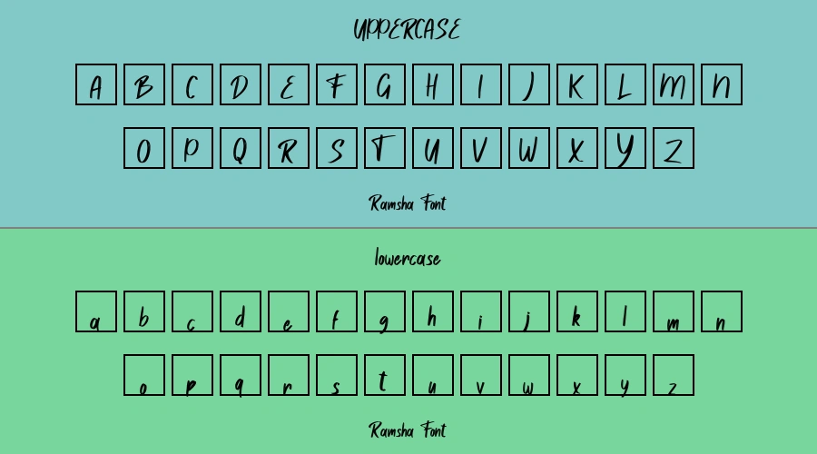 Ramsha Font Preview