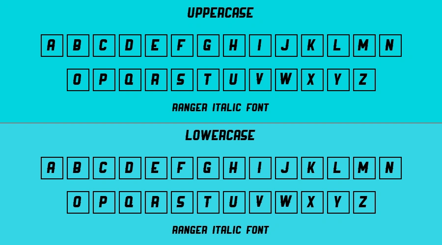 Ranger Italic Font Preview