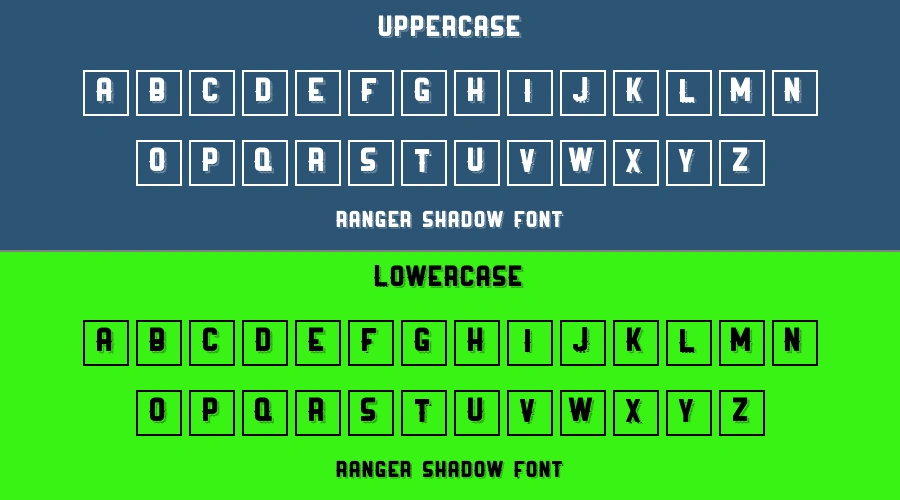 Ranger Shadow Font Preview