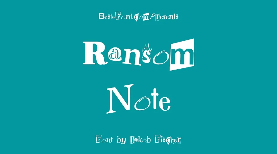 Ransom Note Font